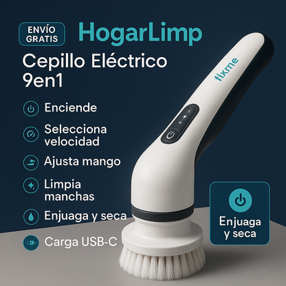 HogarLimp – Cepillo Eléctrico 9 en 1 con Envío Gratis