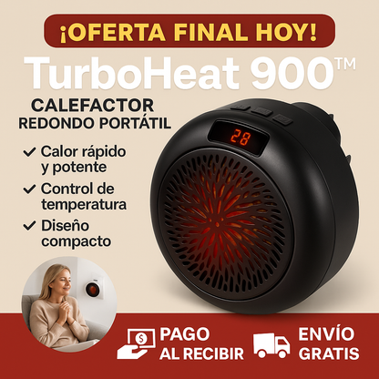 TurboHeat 900™ Calefactor Compacto y Potente (Envío Hoy)