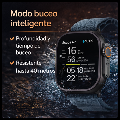 ⌚Airwatch Ultra Pro premium + 2 correas GRATIS + cargador por inducción 🔥