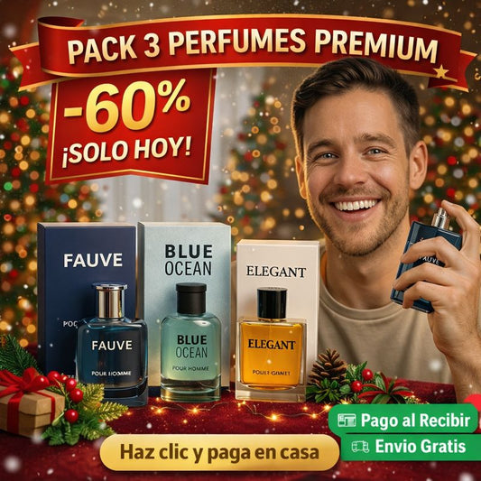 Pack 3 Perfumes Premium -60% ¡Solo Hoy! ⏳