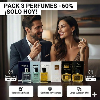Pack 3 Perfumes Premium -60% ¡Solo Hoy! ⏳